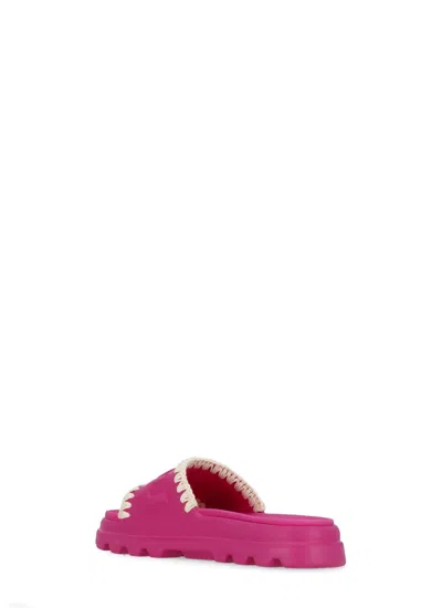 Mou Eva Slippers In Pink
