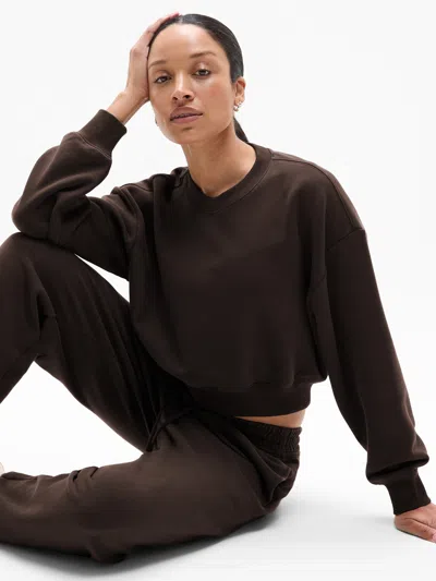 Athleta Heavyweight Terry Crop Crew Sweatshirt