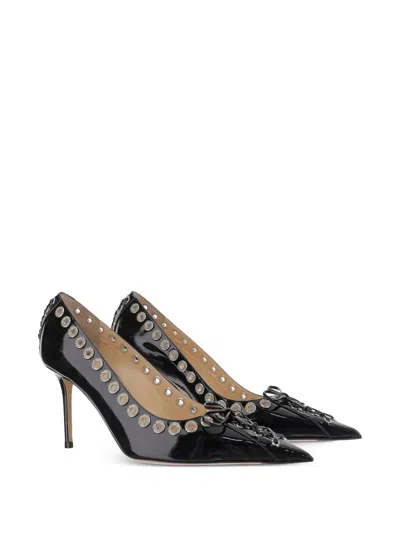 Mach&mach Eyelet-lace Pumps In Black