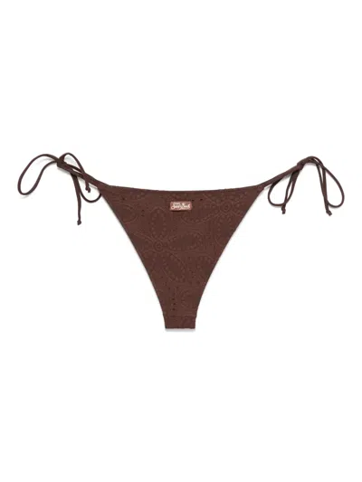 Mc2 Saint Barth Marielle Bikini Bottoms In Brown
