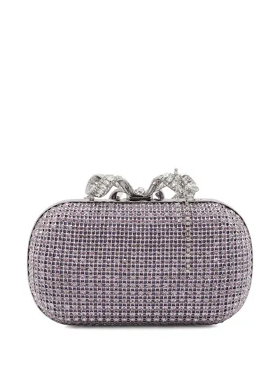 Self-portrait Chainmail Crystal-embellished Clutch