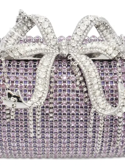 Self-portrait Chainmail Crystal-embellished Clutch