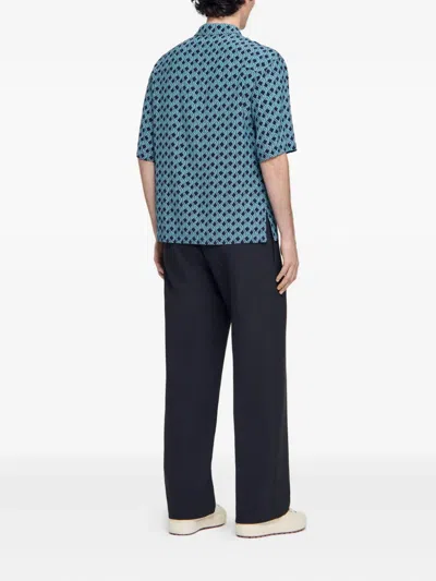 Sandro Graphic-print Short-sleeve Shirt