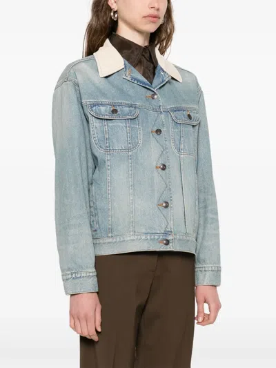 The Row Jorelle Denim Jacket In Blue