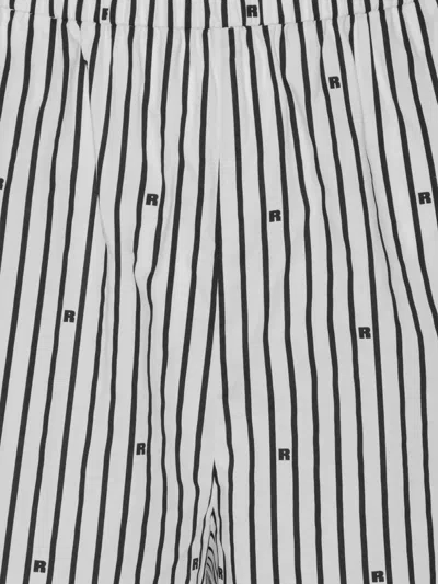 Rotate Birger Christensen Striped Shorts In White