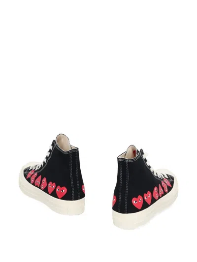 Comme Des Garçons Play Black Converse Edition Chuck 70 Multi Heart Sneakers In Black