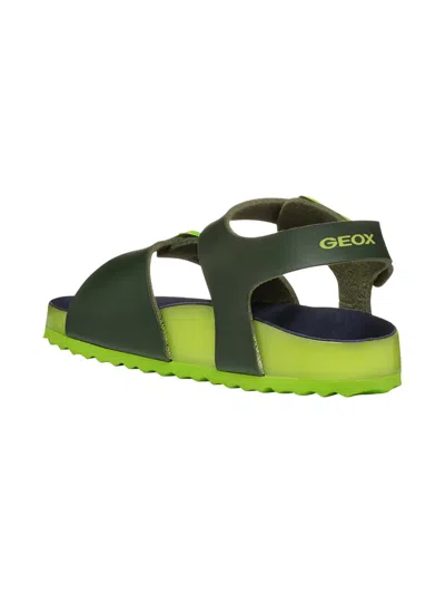 Geox Ghita Buckle-strap Sandals In Black