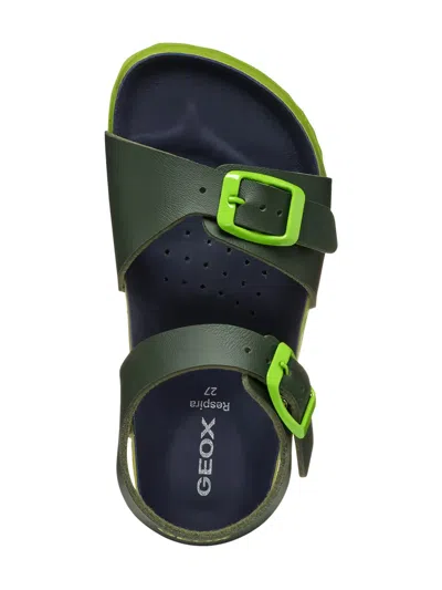 Geox Ghita Buckle-strap Sandals In Black