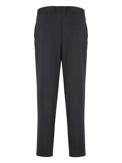 Hugo Boss Boss Wool Blend Trousers In Blue