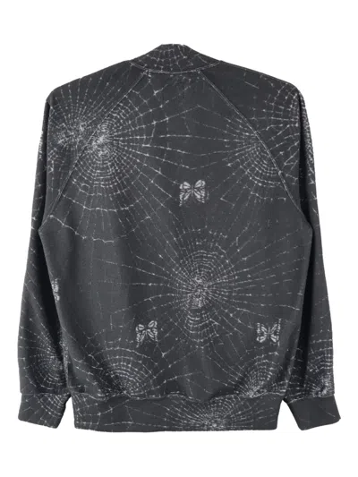 Needles Spiderweb-print Jacket In Gray