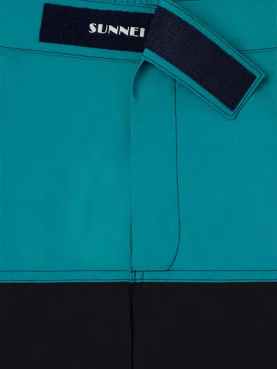 Sunnei Panelled Swim Shorts In Multi