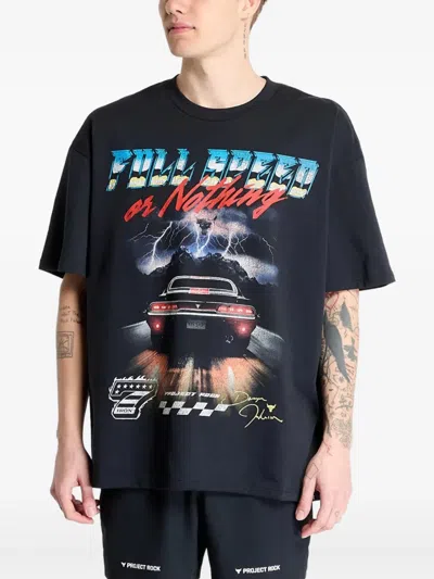 Under Armour Project Rock Heavyweight T-shirt In Black