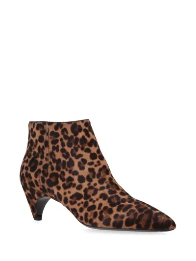 Prada 60 Leopard Print Ankle Boots