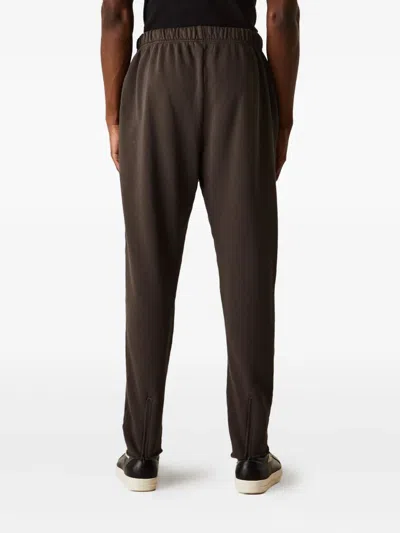 Les Tien Drawstring Raw-edge Track Pants In Brown
