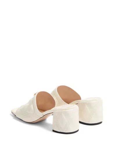 Valentino Vlogo Signature Sandals In White
