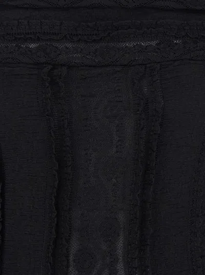 Charo Ruiz Lace Off-the-shoulder Minerva Dress In Black