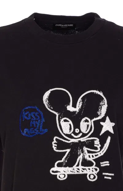 Zadig & Voltaire Camiseta - Negro In Black