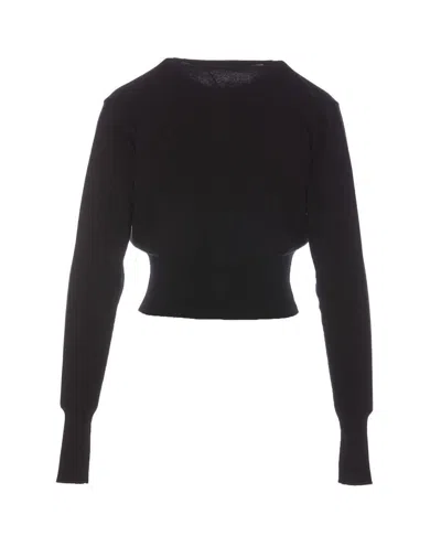 Vivienne Westwood Orb-embroidered Cropped Cardigan In Black