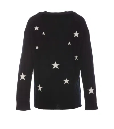 Zadig & Voltaire Mirka Star-pattern Cashmere Cardigan In Black