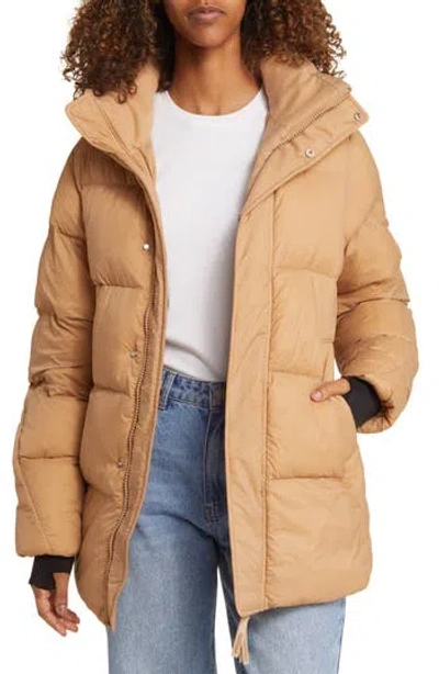 Halfdays Tabei Recycled Nylon Puffer Parka With Removable Hood
