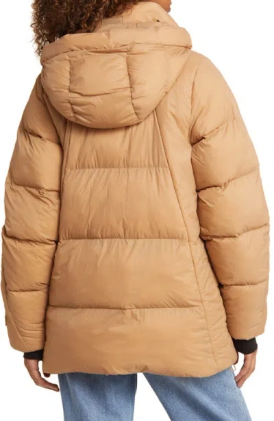 Halfdays Tabei Recycled Nylon Puffer Parka With Removable Hood