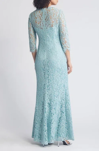Eliza J Petites Womens Eyelet Lace Evening Dress