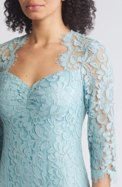 Eliza J Petites Womens Eyelet Lace Evening Dress