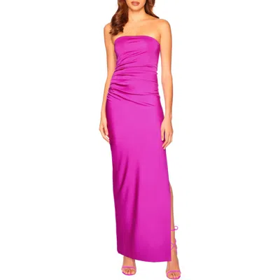Susana Monaco Ruched Strapless Maxi Dress