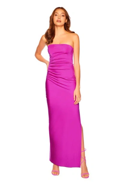 Susana Monaco Ruched Strapless Maxi Dress