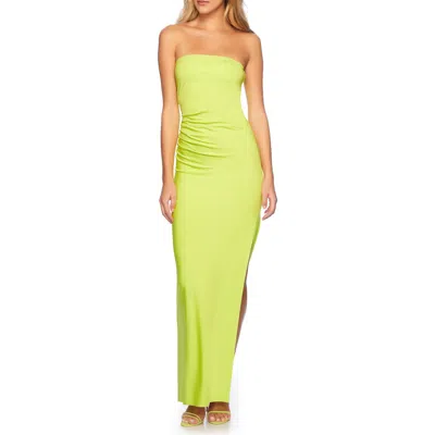Susana Monaco Ruched Strapless Maxi Dress