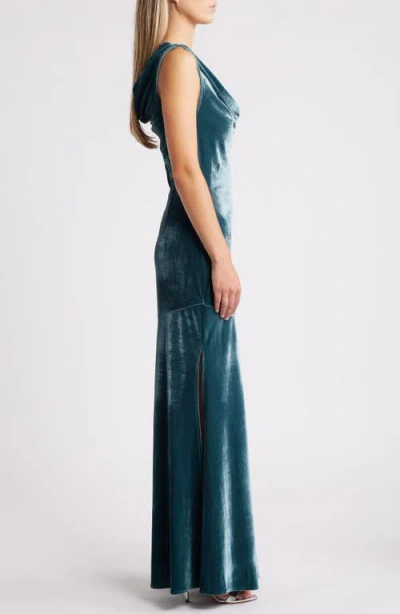 Chelsea28 Drape Velvet Dress
