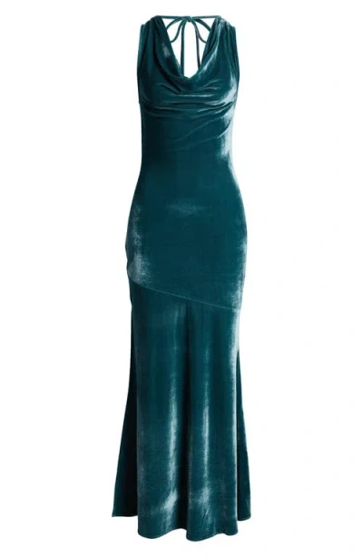 Chelsea28 Drape Velvet Dress