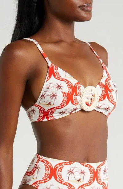 Farm Rio Summer Beach Triangle Bikini Top