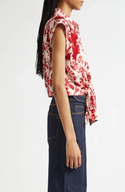 Cinq À Sept Cinq A Sept Floral Ribbons Marianna Sleeveless Blouse