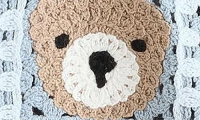 Next Kids' Teddy Cotton Blend Crochet Button-up Shirt In Gray