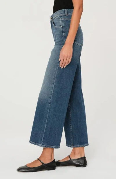 Dl1961 Hepburn High Waist Ankle Wide Leg Jeans In Blue