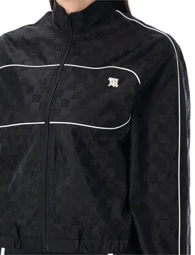 Misbhv Monogram Windbreaker With Cropped Fit In Black