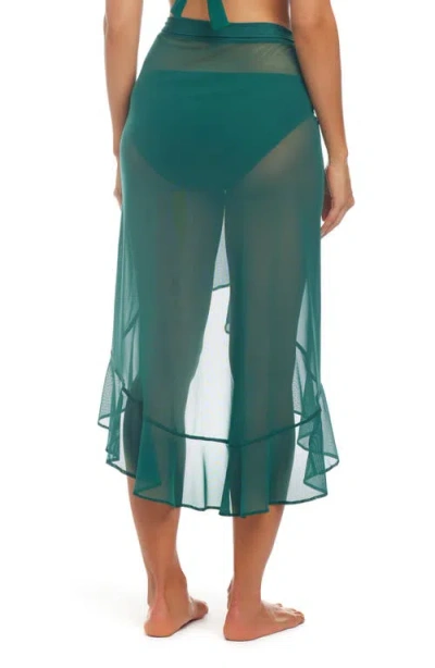 Bleu By Rod Beattie Ruffle Mesh Cover-up Pareo