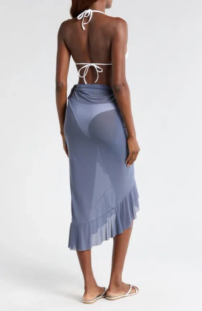 Bleu By Rod Beattie Ruffle Mesh Cover-up Pareo