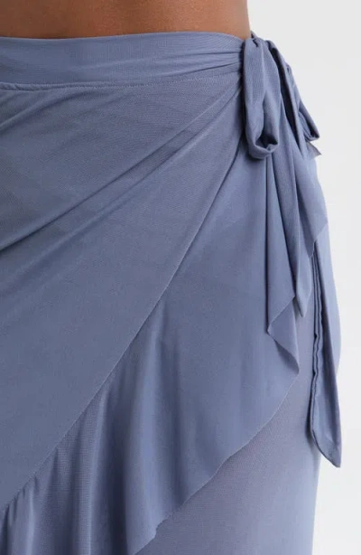 Bleu By Rod Beattie Ruffle Mesh Cover-up Pareo
