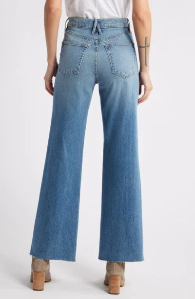 Slvrlake Grace Raw Hem High Waist Ankle Wide Leg Jeans