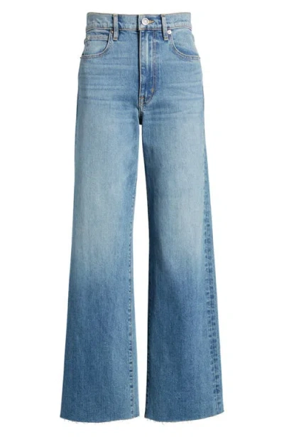 Slvrlake Grace Raw Hem High Waist Ankle Wide Leg Jeans