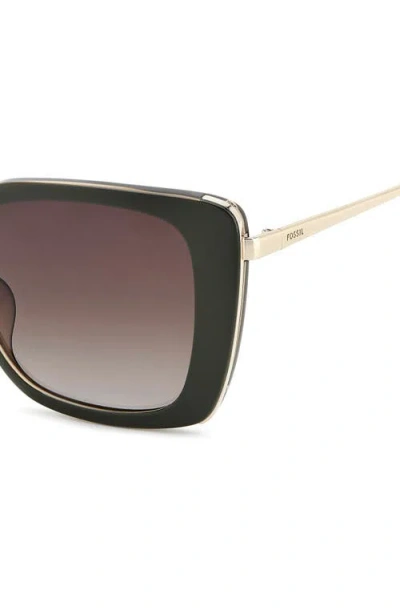 Fossil 54mm Gradient Square Sunglasses