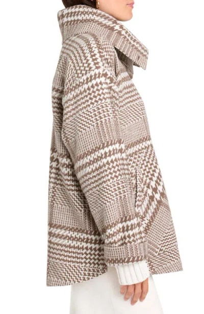 Splendid X Cella Jane Wool Jacket Toast Plaid