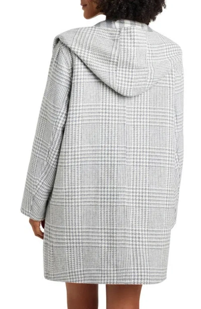 Splendid Elliott Plaid Reversible Hooded Wool Blend Coat