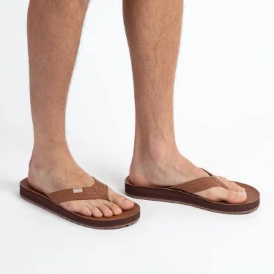 Feelgoodz Mens Zensole Kinderz Faux Leather Flip Flop Thong Sandals