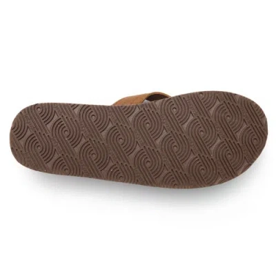 Feelgoodz Mens Zensole Kinderz Faux Leather Flip Flop Thong Sandals