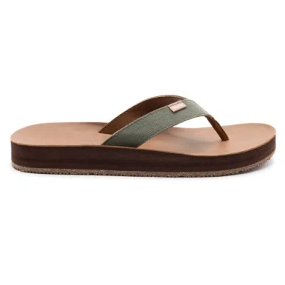 Feelgoodz Mens Zensole Kinderz Faux Leather Flip Flop Thong Sandals
