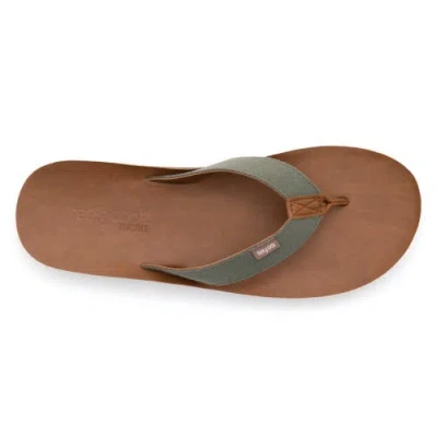 Feelgoodz Mens Zensole Kinderz Faux Leather Flip Flop Thong Sandals