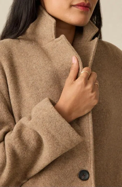 Faherty The Atlantic Wool Blend Knit Coat